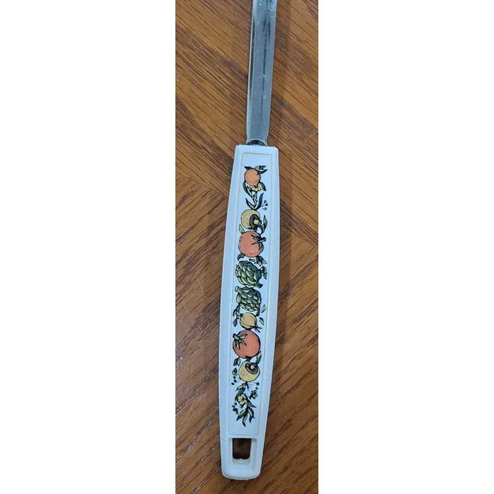 Vtg‎ Nylon Slotted Spoon Spice Of Life Pattern 11.75